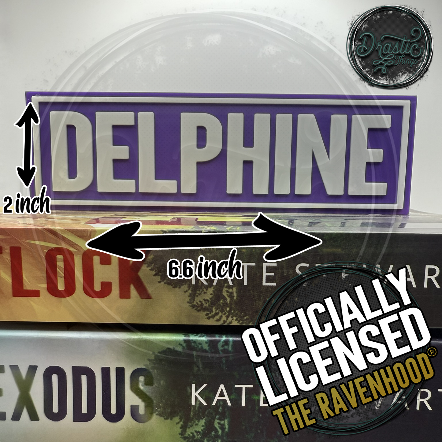 The Ravenhood Series Character Name Plaques.