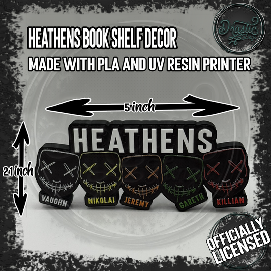 Rina Kent | Officially Licensed | Heathens Bookshelf Decor