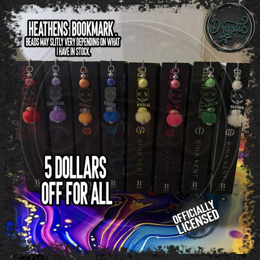 Rina Kent | Officially Licensed | Heathens Beaded Bookmarks