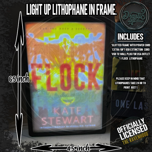 Light up Book Lithophane with or without light/frame Please watch Video!