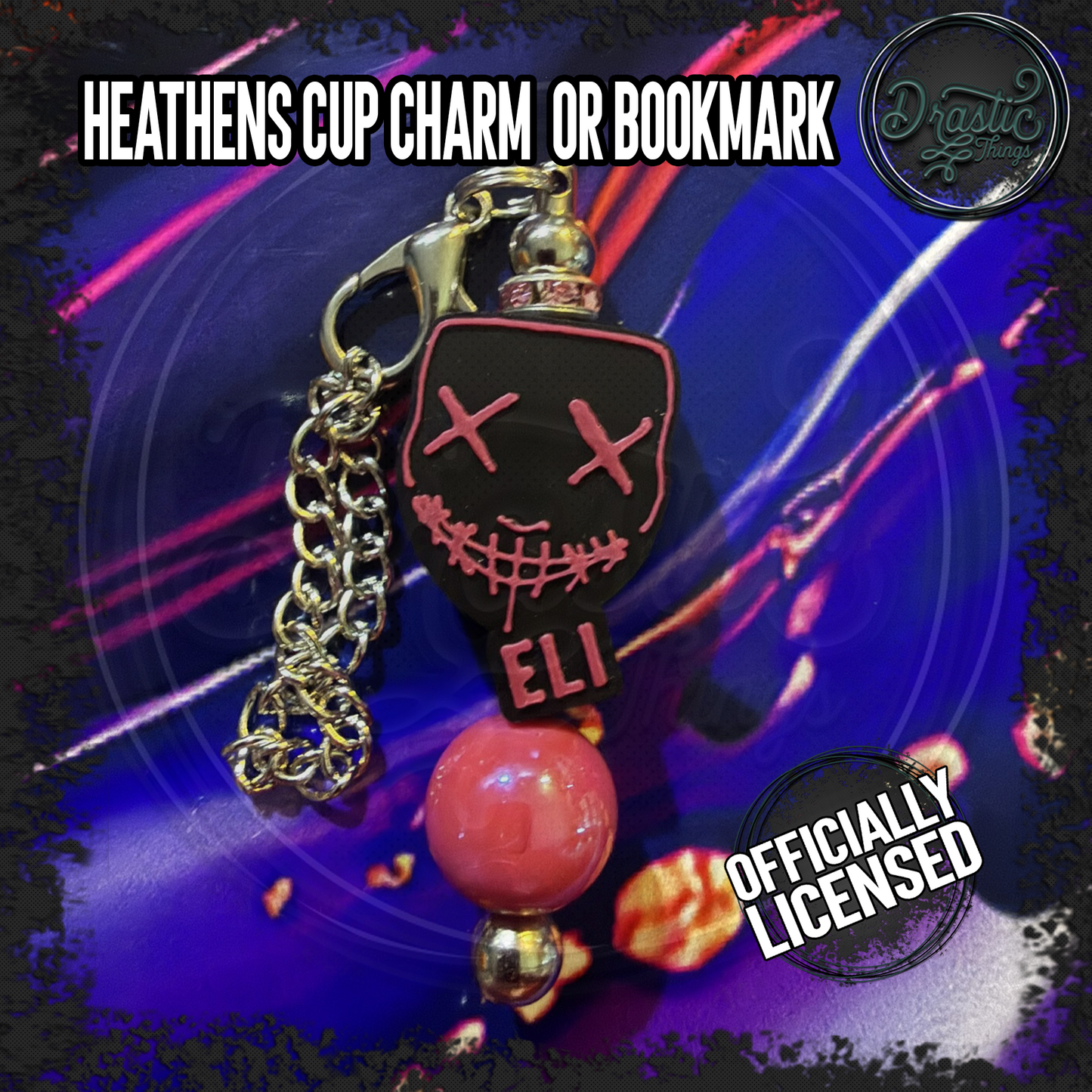 Rina Kent | Officially Licensed | Heathens Cup Charms | add on bookmark