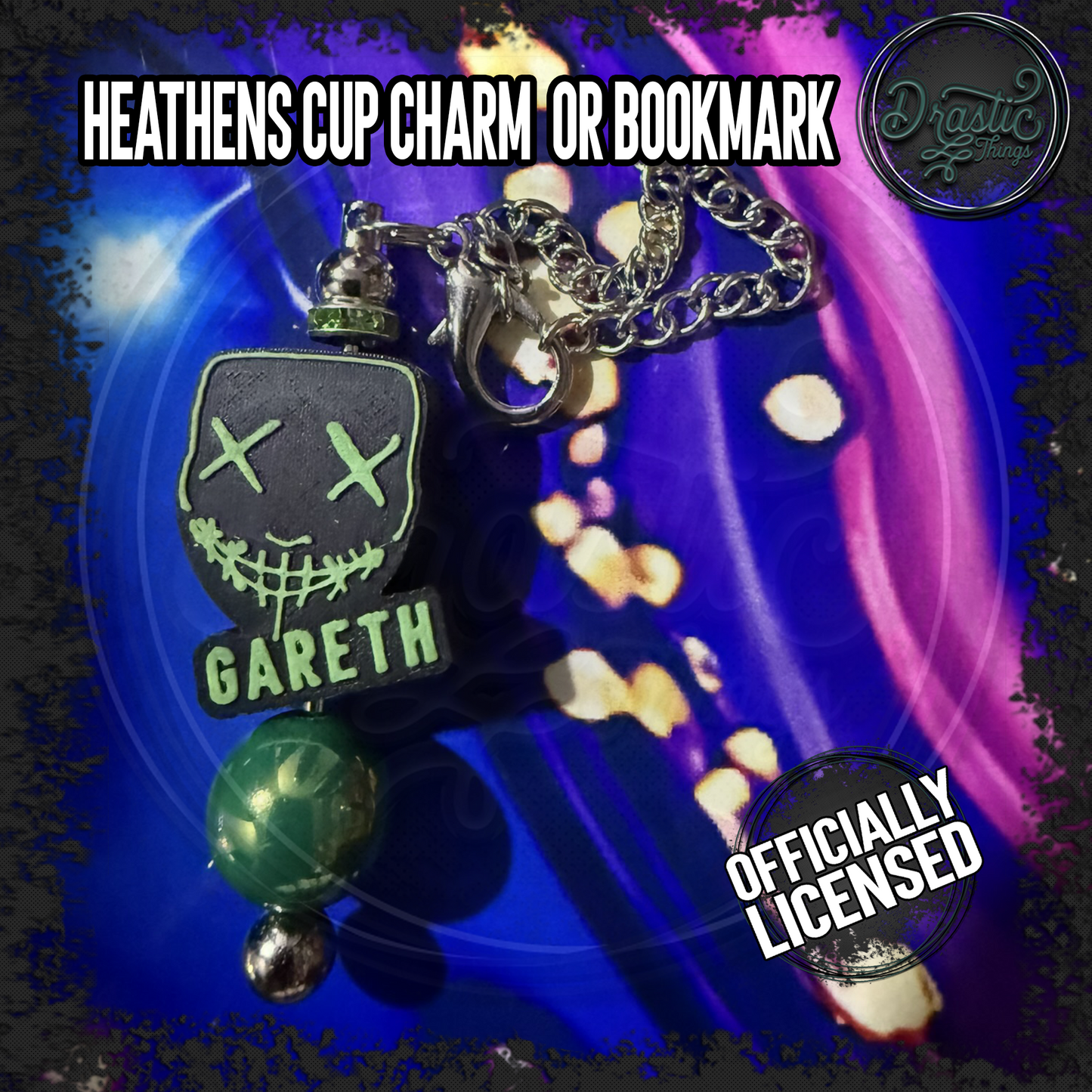 Rina Kent | Officially Licensed | Heathens Cup Charms | add on bookmark