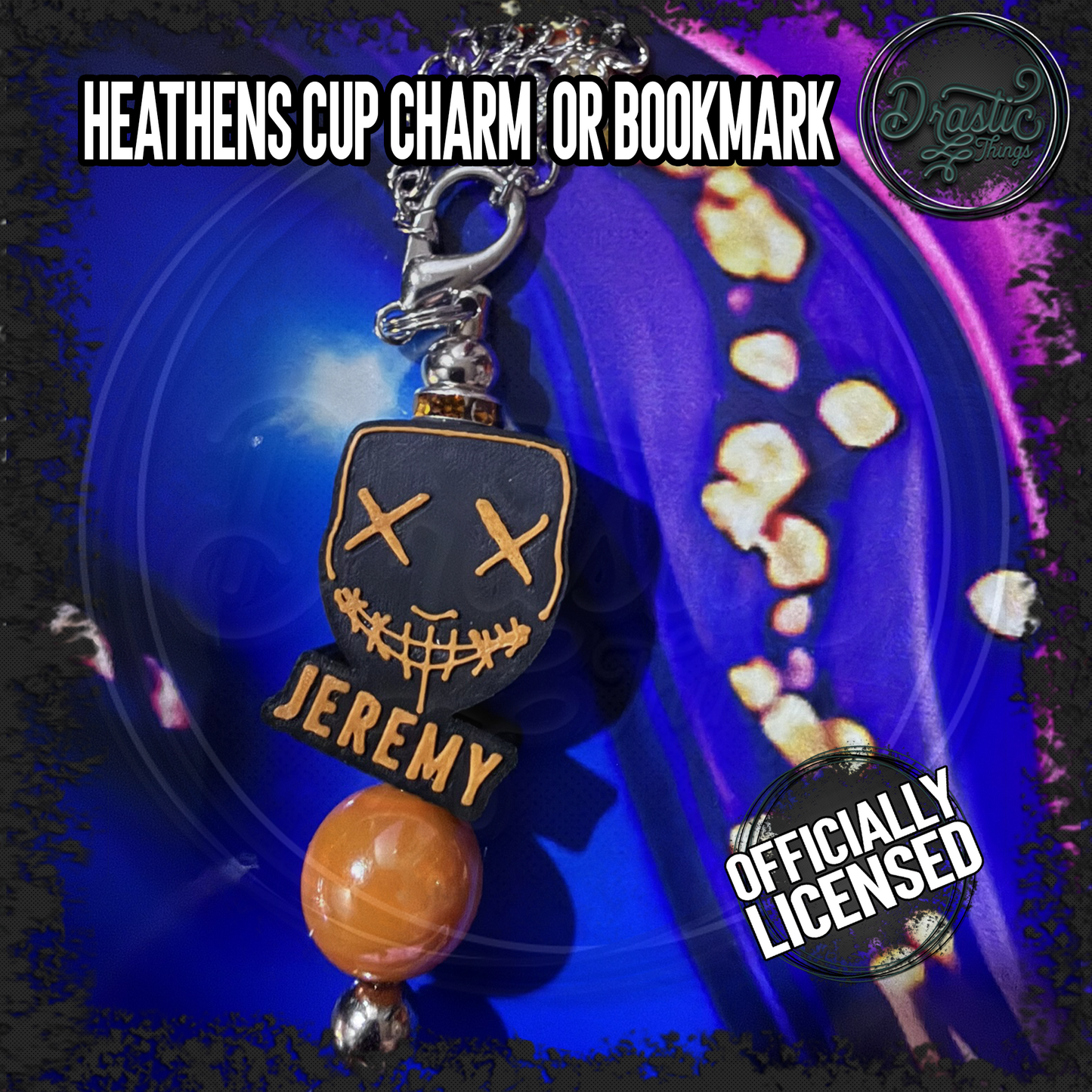 Rina Kent | Officially Licensed | Heathens Cup Charms | add on bookmark