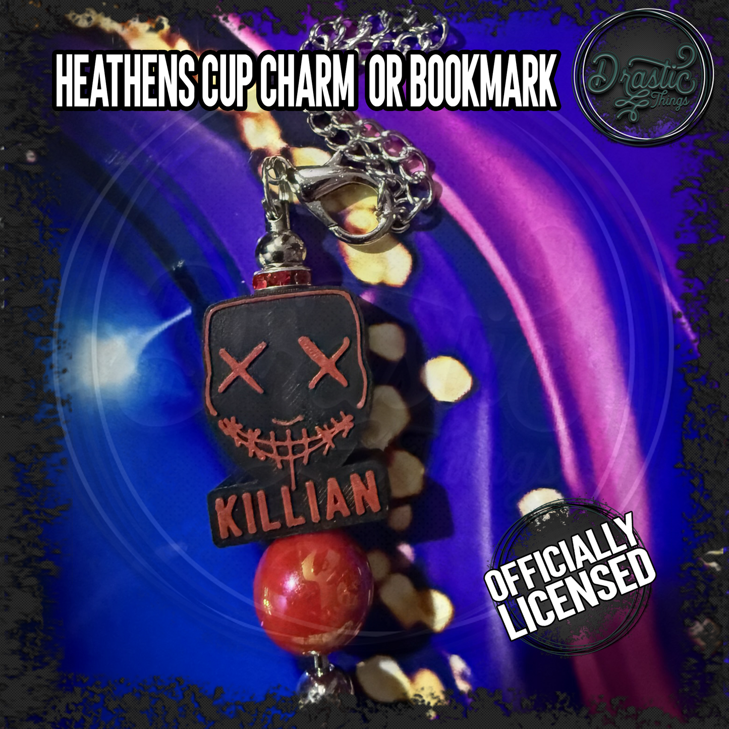Rina Kent | Officially Licensed | Heathens Cup Charms | add on bookmark