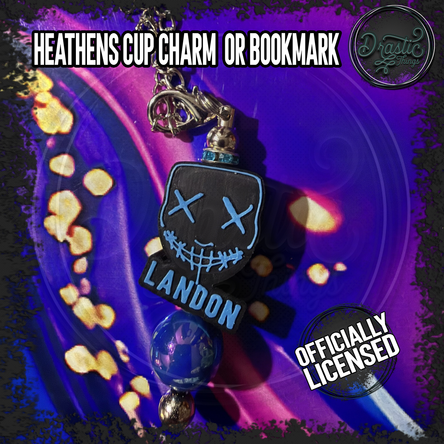 Rina Kent | Officially Licensed | Heathens Cup Charms | add on bookmark