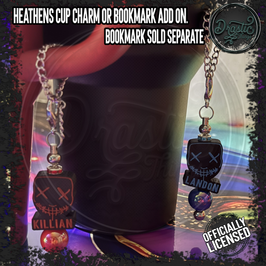 Rina Kent | Officially Licensed | Heathens Cup Charms | add on bookmark