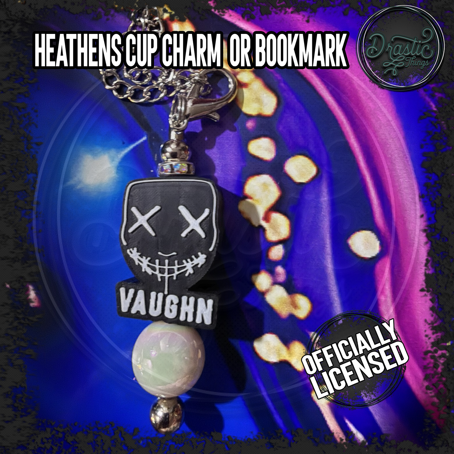 Rina Kent | Officially Licensed | Heathens Cup Charms | add on bookmark