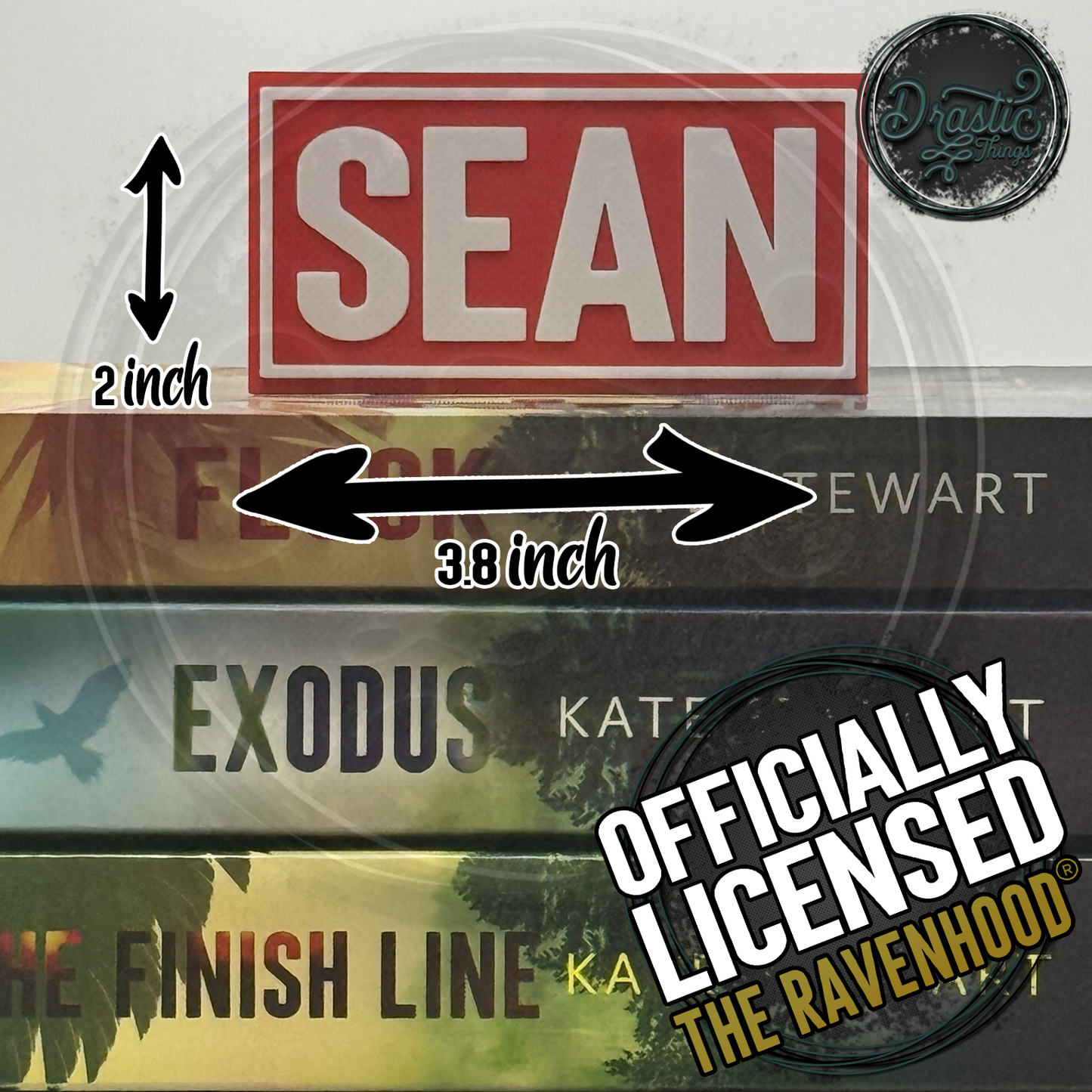 The Ravenhood Series Character Name Plaques.