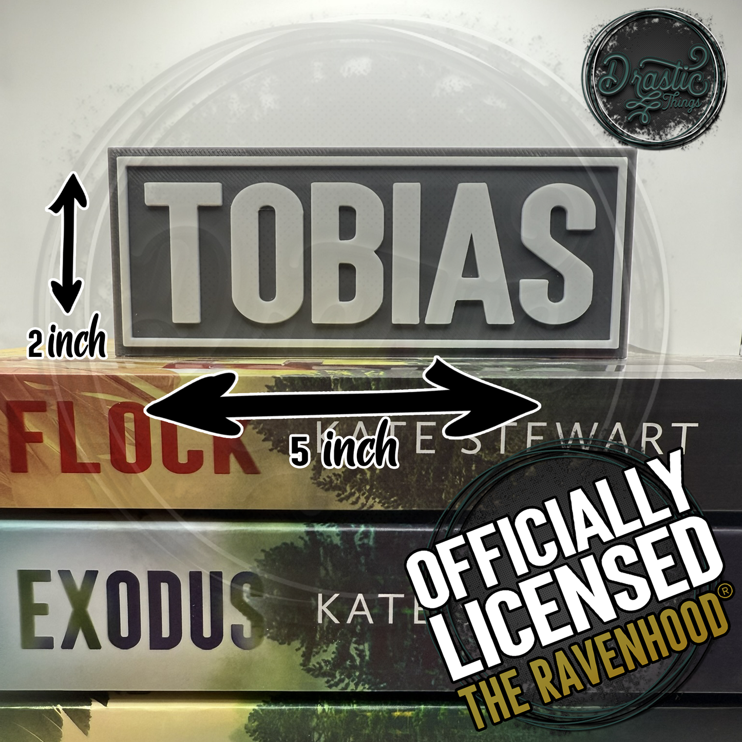 The Ravenhood Series Character Name Plaques.