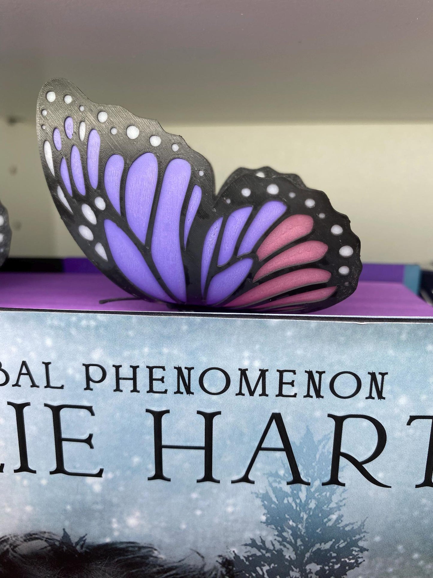 Butterfly bookmark. 3d printed. Monarch Butterfly bookmark.